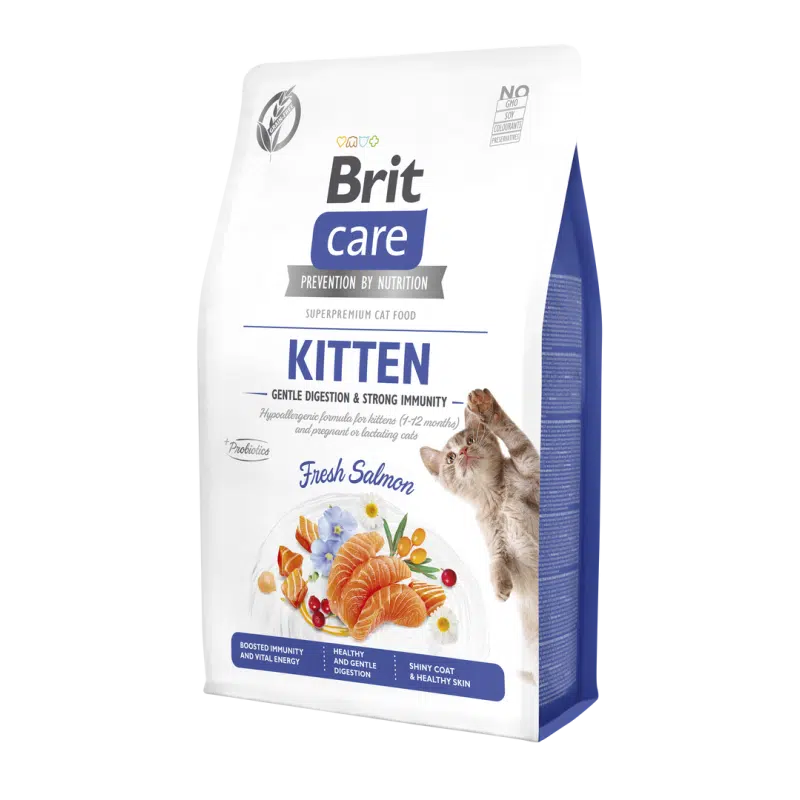 Brit Care au Saumon pour Chaton Sans Céréales, Immunité et Digestion 2 KG