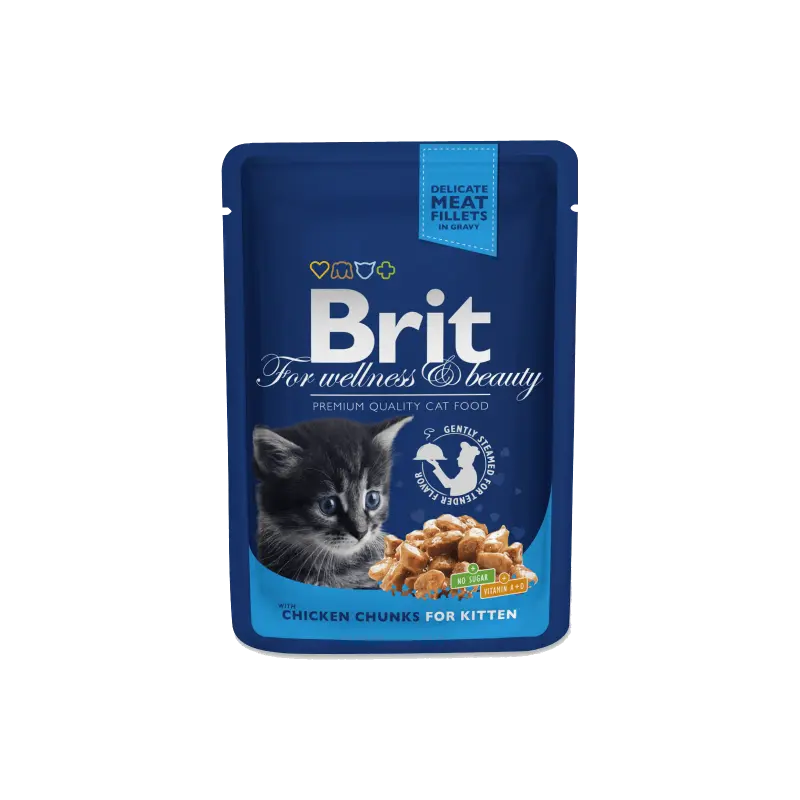 Brit Premium Pochon au Poulet pour Chaton 100GR