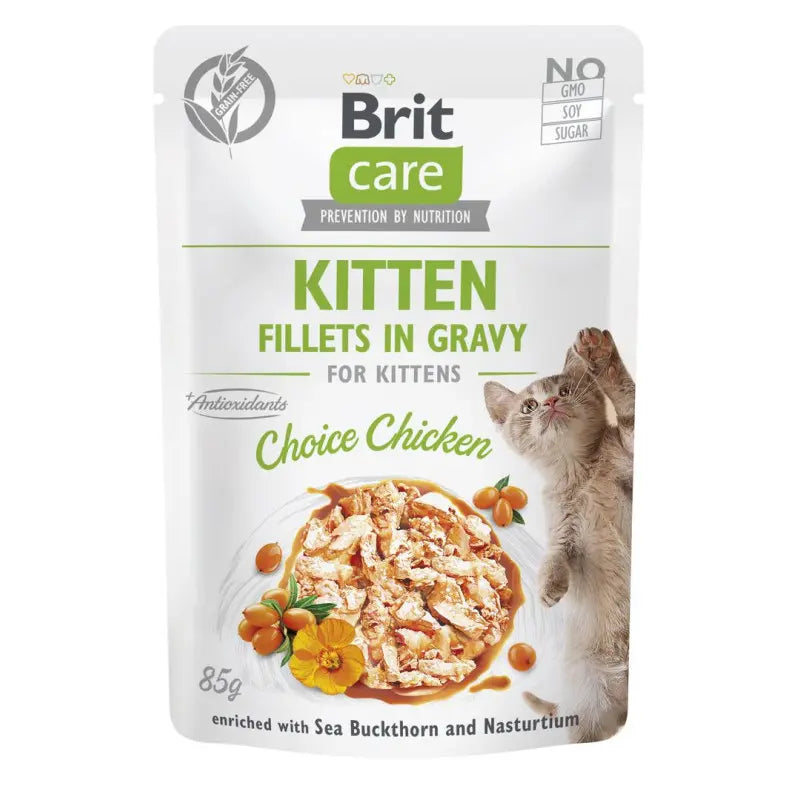 Pochon Brit care chaton filet poulet en sauce 85G
