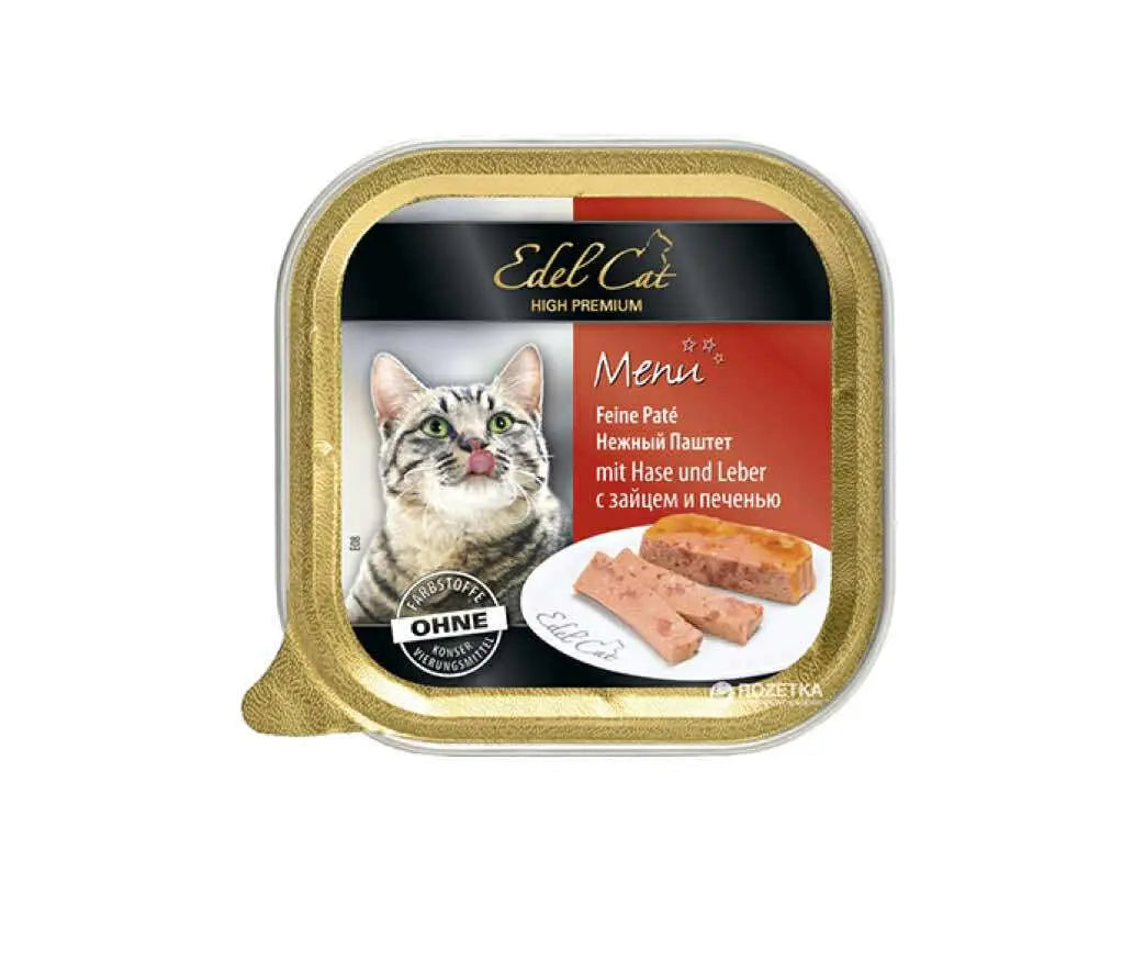 BARQUETTE EDEL CAT - AU LAPIN & FOIE 100 Gr