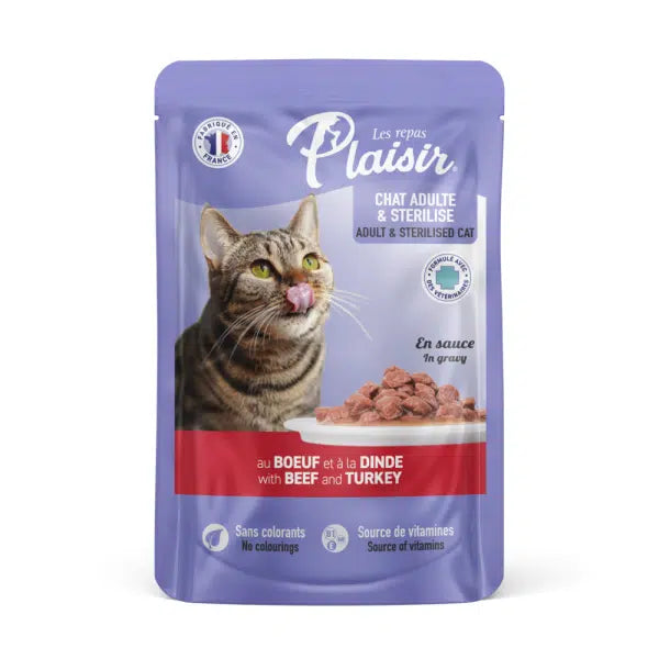 PLAISIR pochon BOEUF/DINDE 100gr