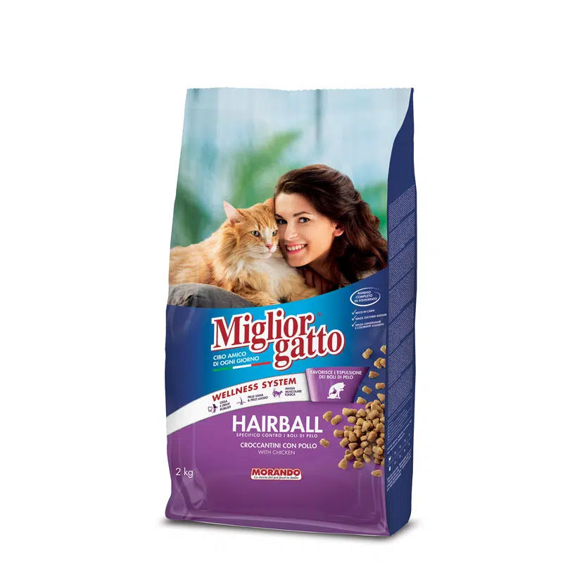 MIGLIOR GATTO adult cat Hairball Poulet 2kg