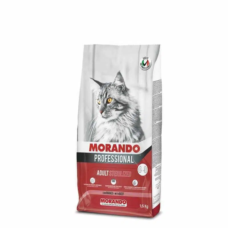 Morando Professionnel GATTO Sterilised Manzo1.5kg/12.5kg
