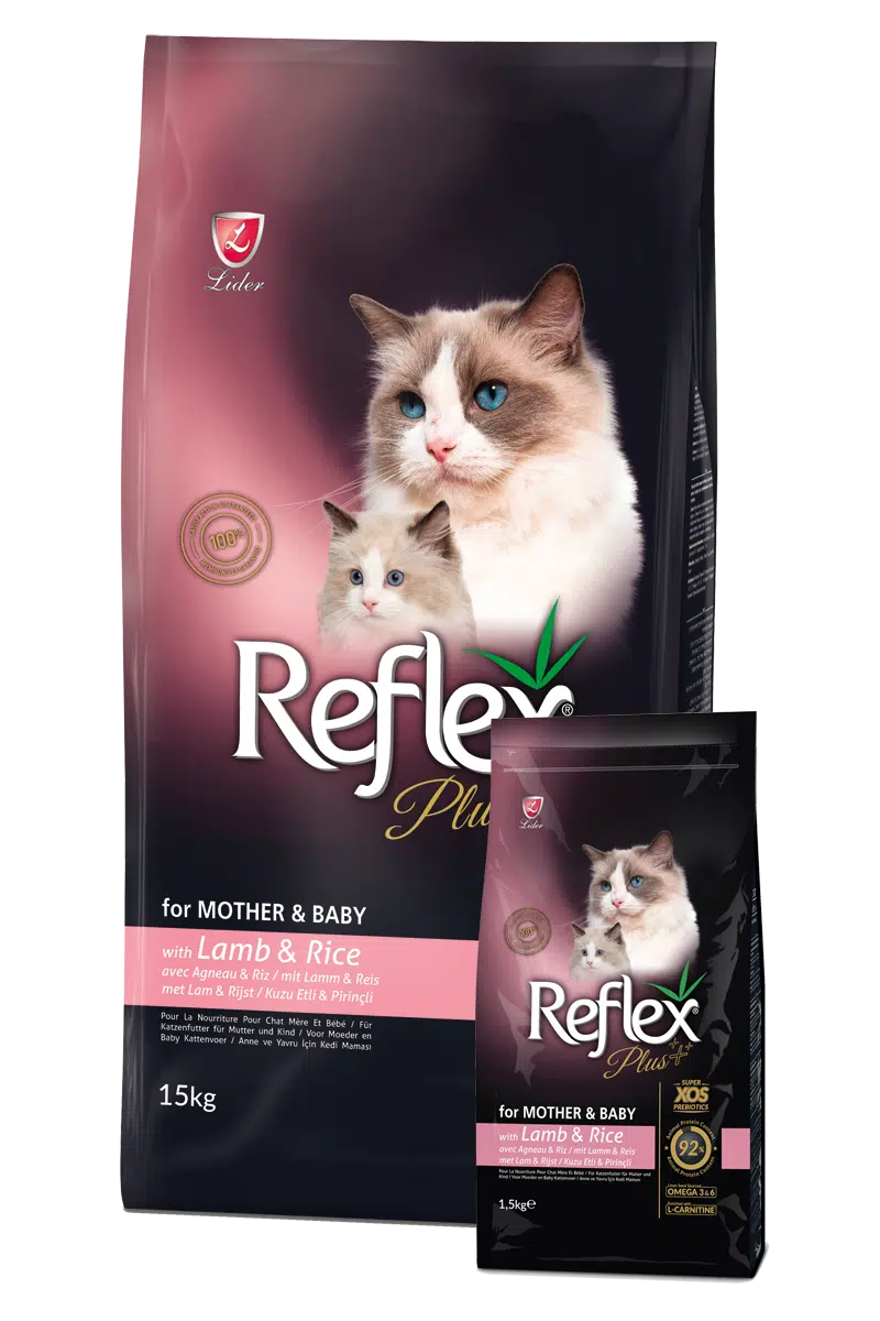 REFLEX PLUS MOTHER & BABY cat lamb&rice 1.5kg/15kg