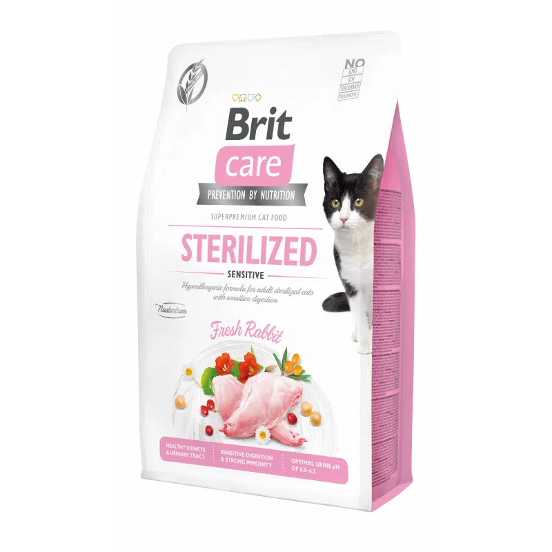 Brit Care Urinary Sensitive pour Chat Stérilisé Sans Céréales 400gr/2kg