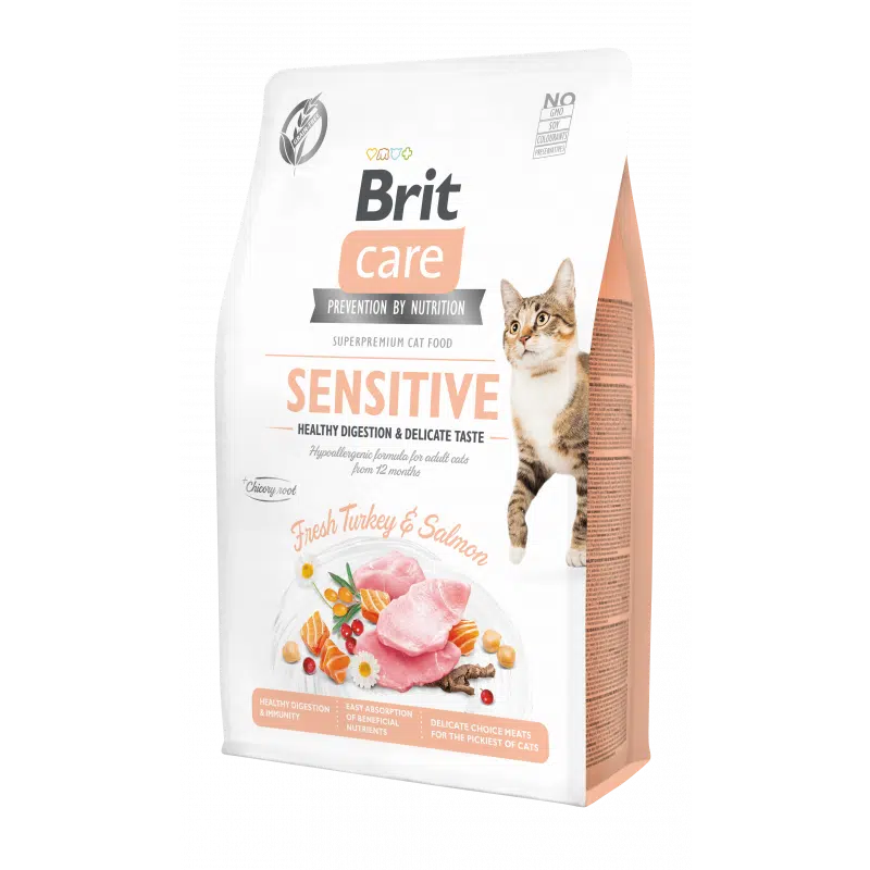 Brit Care Sensitive pour Chat Sensible Sans Céréales 400gr/2kg