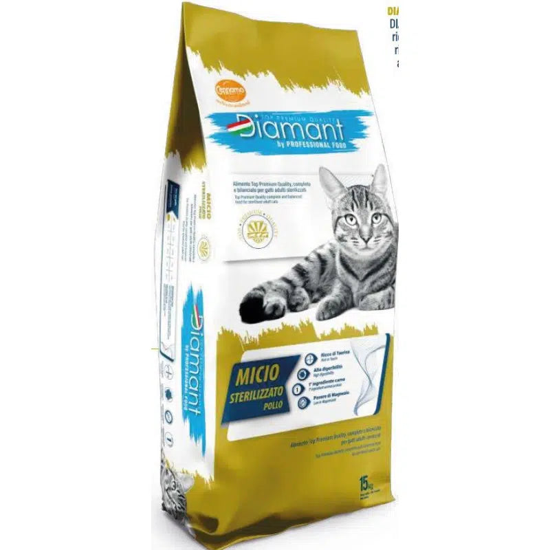 Diamant premium au Poulet pour chat stérilisé 2kg/15kg