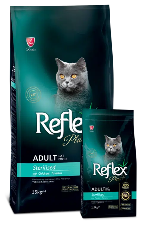 REFLEX PLUS STERILISED au poulet 1.5kg/15kg