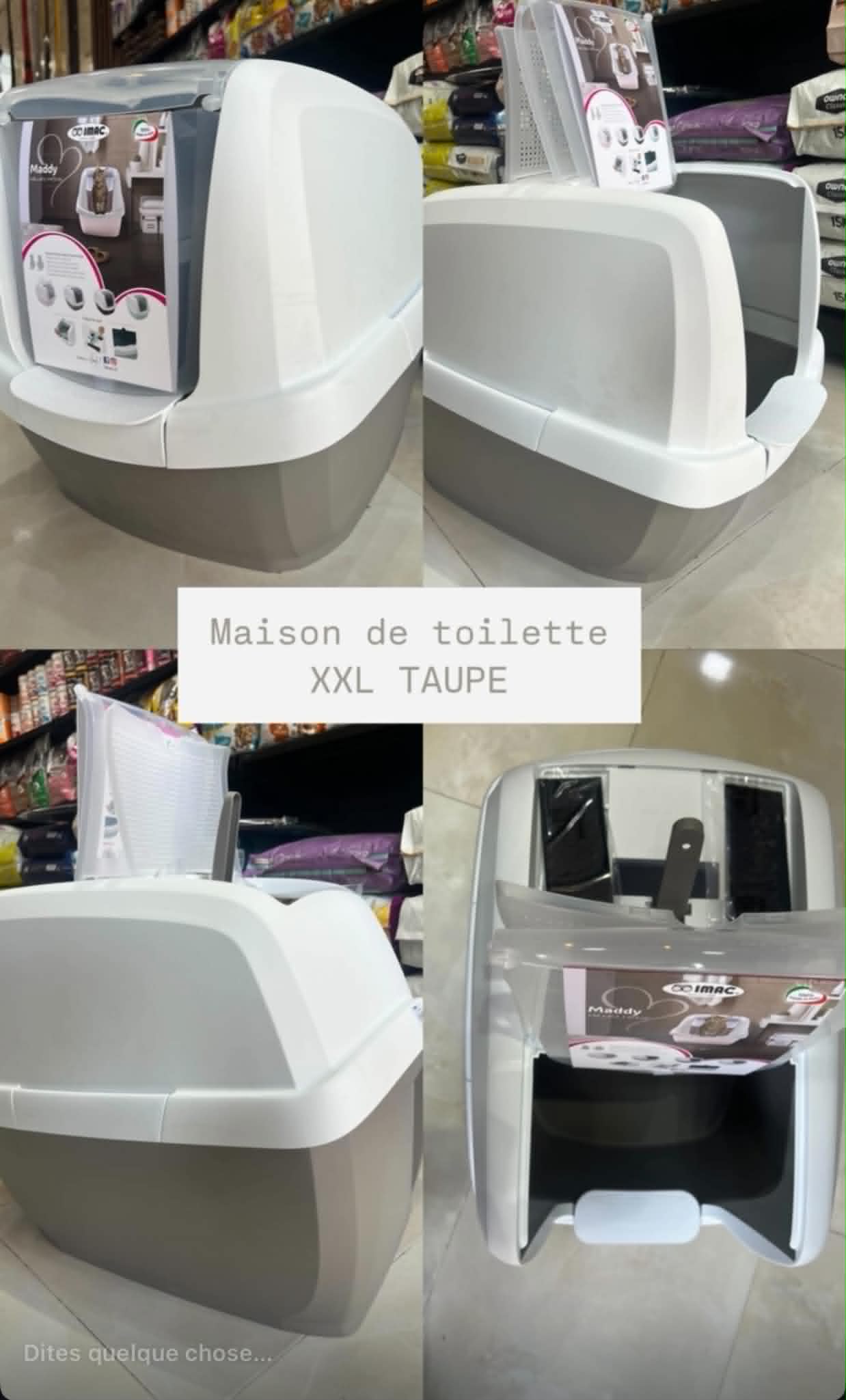 Maddy Maison de toilette XXL Taupe