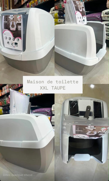 Maddy Maison de toilette XXL Taupe