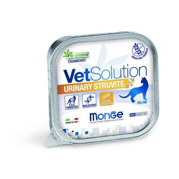 barquette VET SOLUTION CAT URINARY STRUVITE 100gr